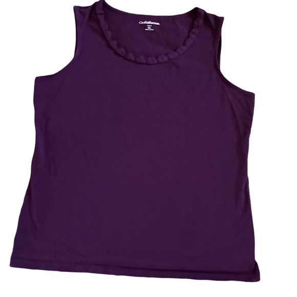 Sleeveless Burgundy T-Shirt Sz XL - Picture 9 of 14